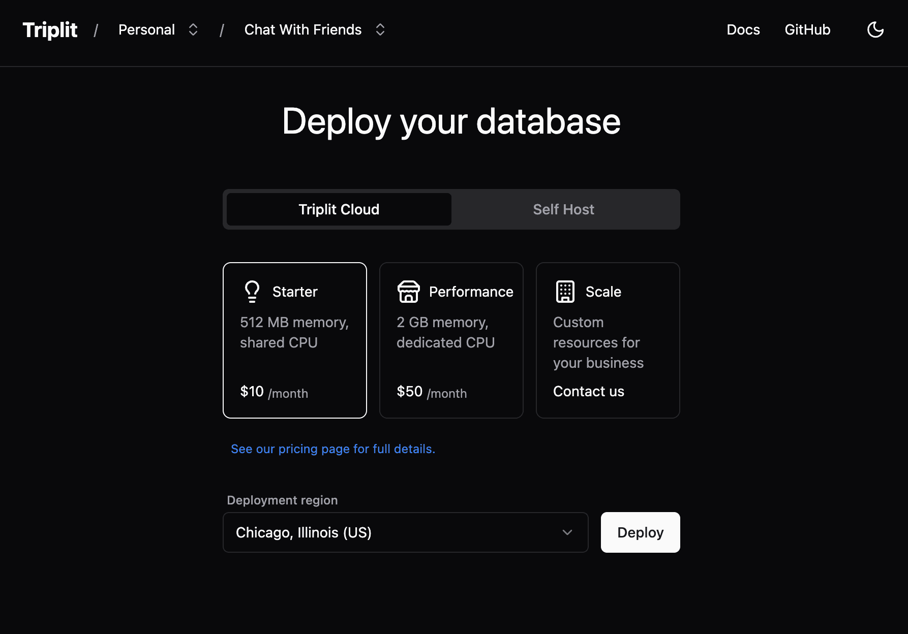 Managed machines options